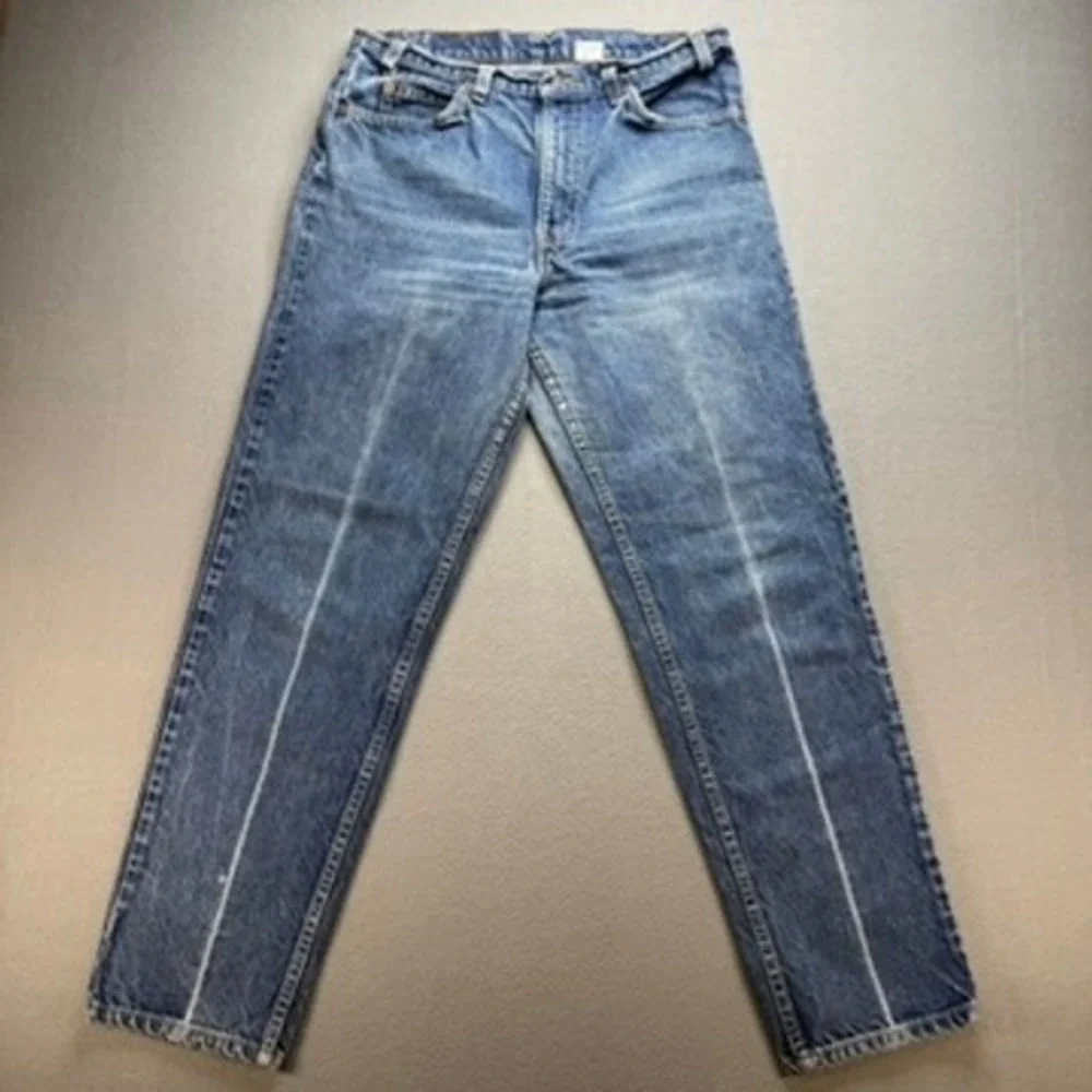 Levi Jeans Men 33x31 (FIT 32x29)Blue 550 Relaxed Fit Vintage 90s Made in USA